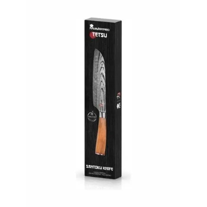Кухонный нож MasterPro Tetsu, сантоку, 17.5 см, коричневий (BGMP-4128-BR) изображение 3