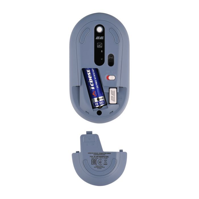 Мышка 2E MF300 PETSCATS Silent Wireless/Bluetooth Blue (2E-MF300WPETSBL) изображение 3