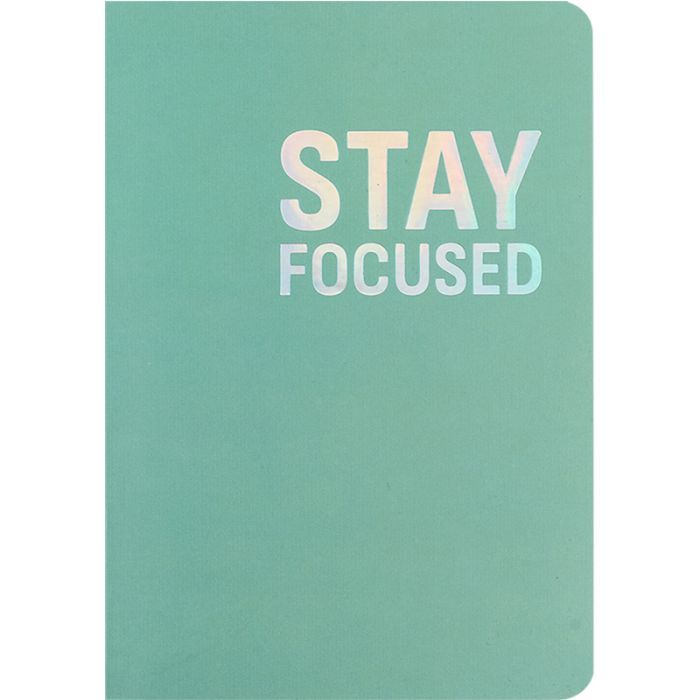 Книга записная Axent A5 Motivation Stay Focused 80 листов, клетка (8700-15-A)