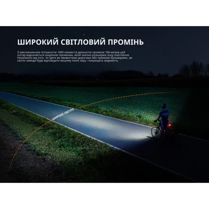 Передняя велофара Fenix BC22R изображение 8