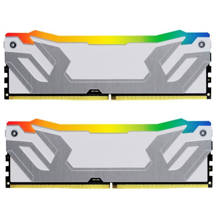 Модуль памяти для компьютера DDR5 48GB (2x24GB) 8400 MHz Renegade RGB White/Silver Kingston Fury (ex.HyperX) (KF584CU40RWAK2-48) изображение 2