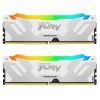 Модуль памяти для компьютера DDR5 48GB (2x24GB) 8400 MHz Renegade RGB White/Silver Kingston Fury (ex.HyperX) (KF584CU40RWAK2-48)