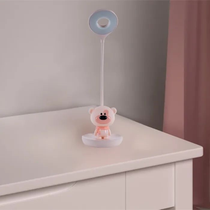 Настільна лампа Kite Bear LED з акумулятором, блакитна (K24-492-2-3) зображення 6