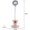 Настільна лампа Kite Bear LED з акумулятором, рожева (K24-492-2-2) зображення 7