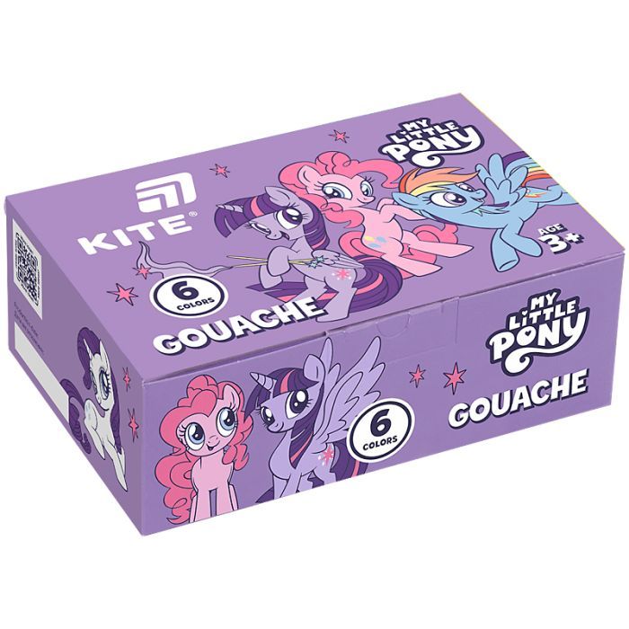 Гуашевые краски Kite My Little Pony 6 цветов х 20 мл (LP25-062)