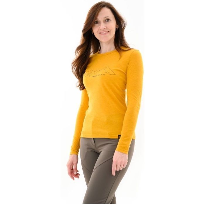 Лонгслив Turbat Cozy Logo 2 LS Wmn golden yellow - L - жовтий (012.004.4351) изображение 2