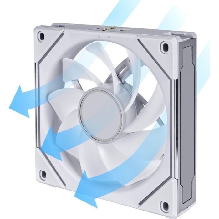 Кулер для корпуса Lian Li Reverse SL-INF 140mm, Single, white (G99.14RSLIN1W.00) изображение 6
