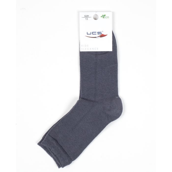 Шкарпетки дитячі UCS Socks однотонні (M0C0101-0167-М-9-gray) зображення 2
