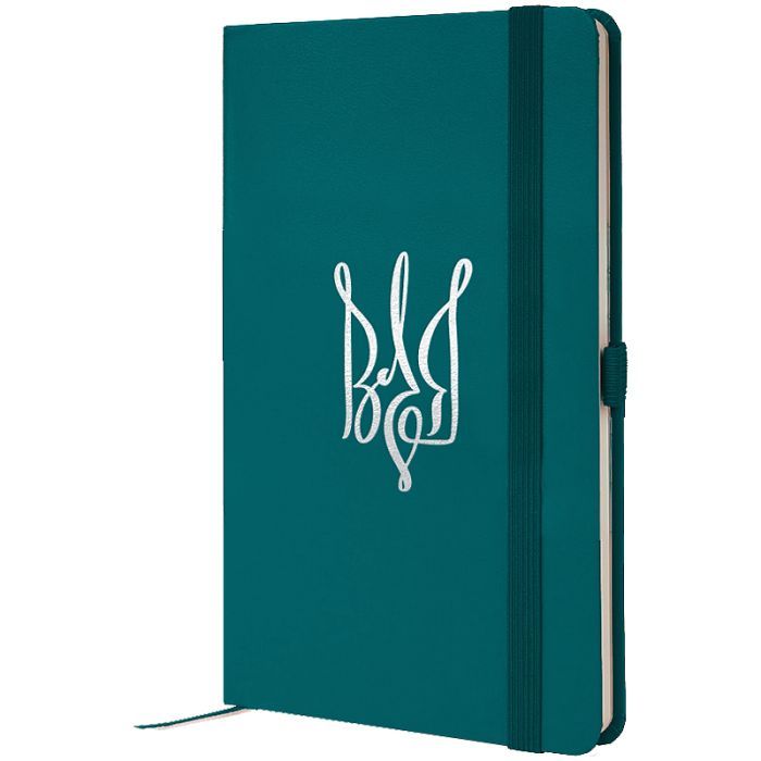 Книга записная Axent Partner Воля 125x195 мм, 96 листов, клетка, малахитовая (8201-31-5-A)