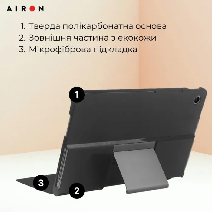 Чехол для планшета AirOn Premium Lenovo Tab Plus 2024 11.5 + Film Black (4822356758485) изображение 5