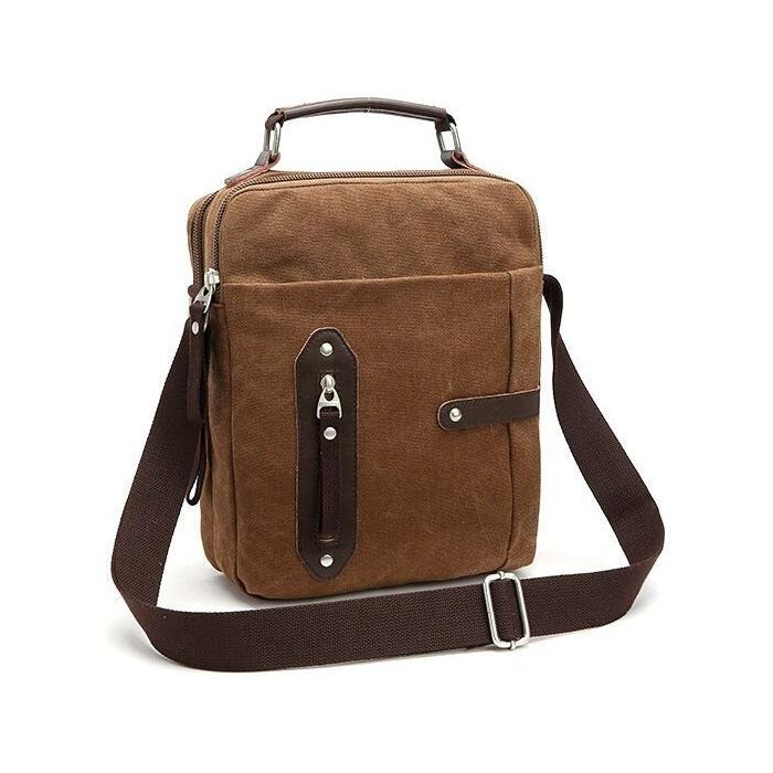 Сумка Vintage Текстильная Коричневая (20155)