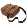 Сумка Vintage Текстильная Коричневая (20155) изображение 3