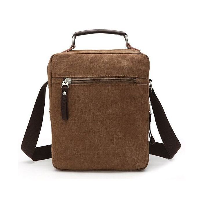 Сумка Vintage Текстильная Коричневая (20155) изображение 6