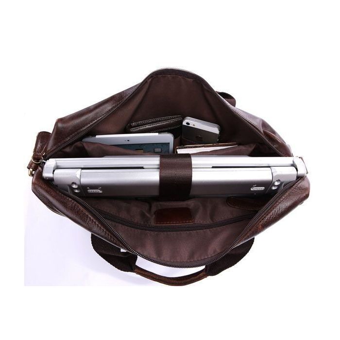 Сумка Vintage Коричневая (14114) изображение 9