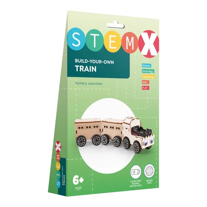 Конструктор Stem Поезд Деревянный на батарейках (3858894673681)
