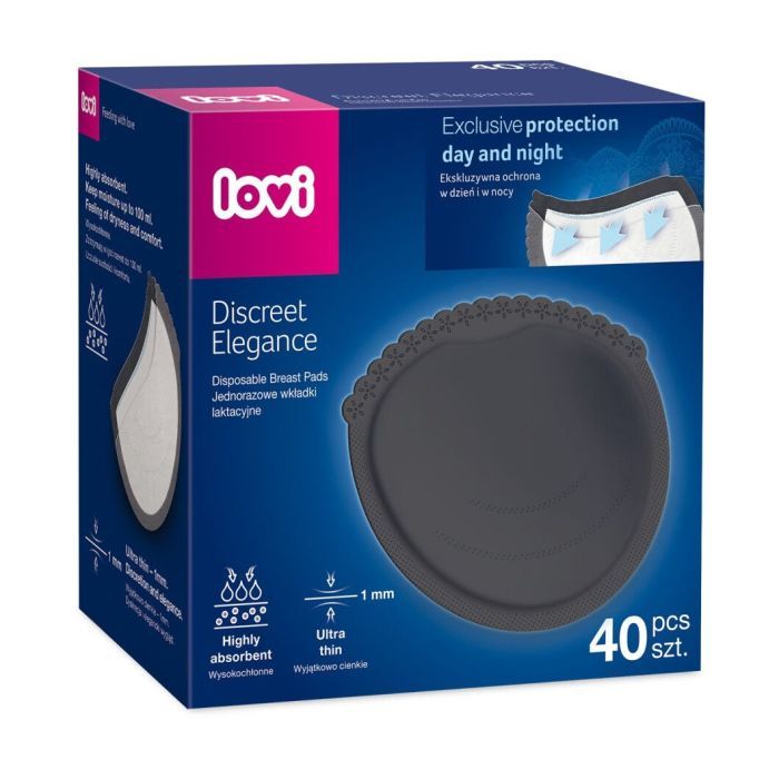 Вкладыш для бюстгальтера Lovi Discreet Elegance 40 шт. чорні (19/612)