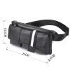 Сумка Vintage Поясная кожаная Черная (14953) изображение 3