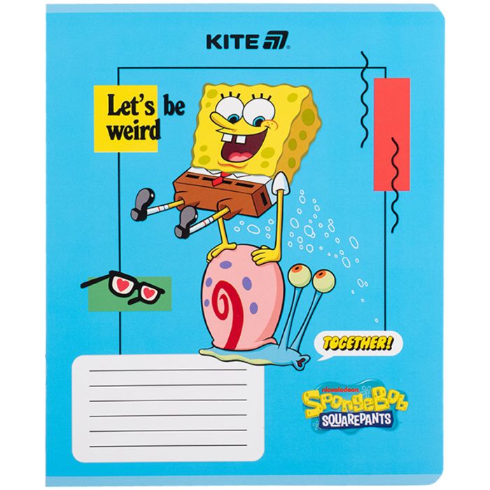 Зошит Kite SpongeBob SquarePants, 12 аркушів, клітинка (SB25-232) зображення 10