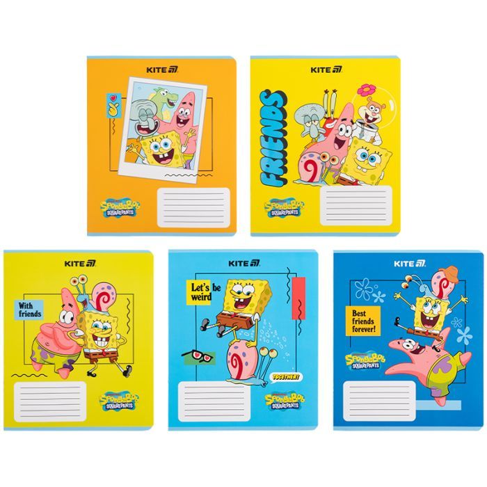 Тетрадь Kite SpongeBob SquarePants, 12 листов, клетка (SB25-232)