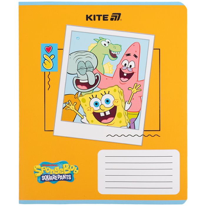 Зошит Kite SpongeBob SquarePants, 12 аркушів, клітинка (SB25-232) зображення 4