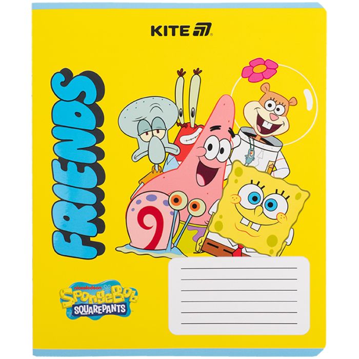 Зошит Kite SpongeBob SquarePants, 12 аркушів, клітинка (SB25-232) зображення 6