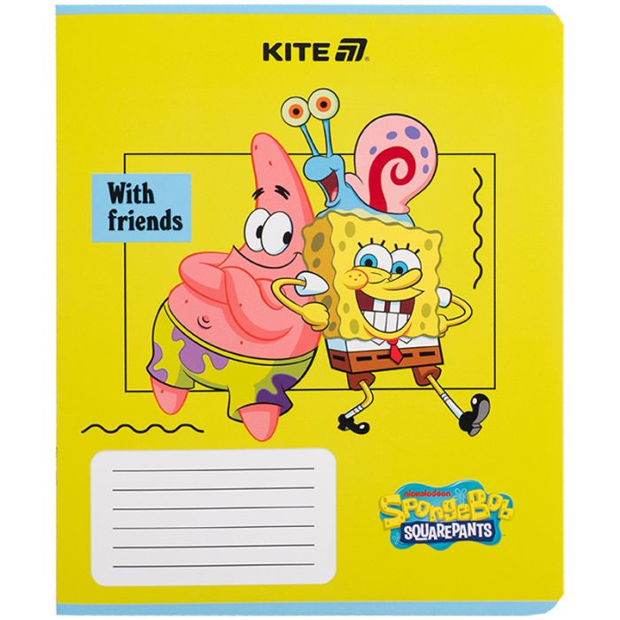 Зошит Kite SpongeBob SquarePants, 12 аркушів, клітинка (SB25-232) зображення 8