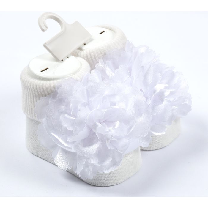 Носки детские Bimini с цветочком (68191-0-3-beigewhite) изображение 2