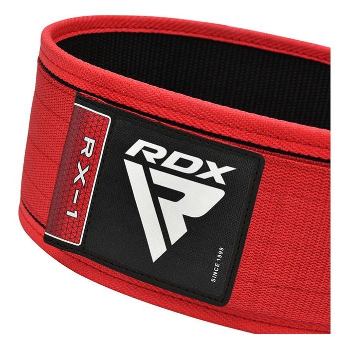Атлетический пояс RDX RX1 Weight Lifting Belt Red L (WBS-RX1R-L) изображение 4