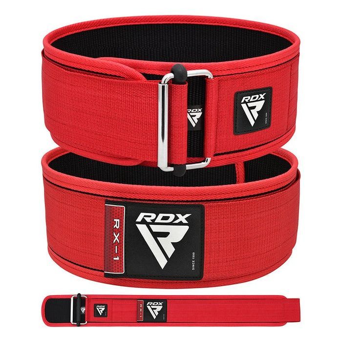 Атлетический пояс RDX RX1 Weight Lifting Belt Red L (WBS-RX1R-L) изображение 5