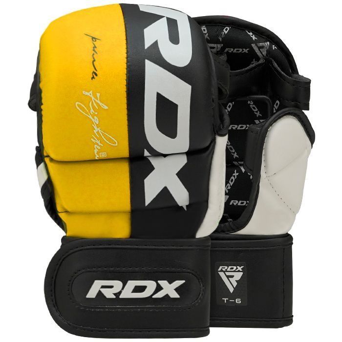 Рукавички для MMA RDX T6 Plus Rex Yellow XL (GGR-T6Y-XL+) зображення 4