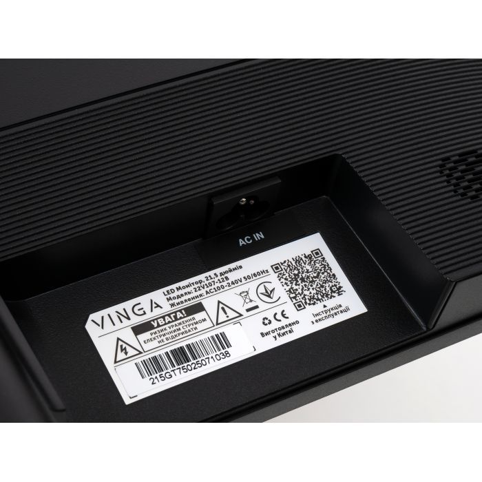 Монітор Vinga 22V107-12B зображення 10