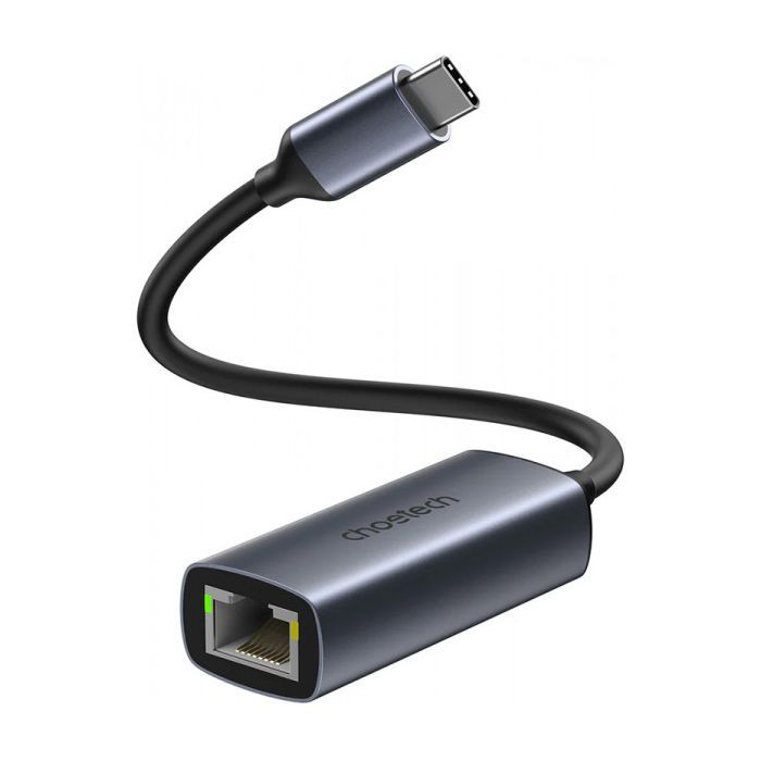 Адаптер USB-C to Ethernet RJ45 2.5Gbps 0,1m USB3.1 Choetech (HUB-R02-GY-V1) изображение 2