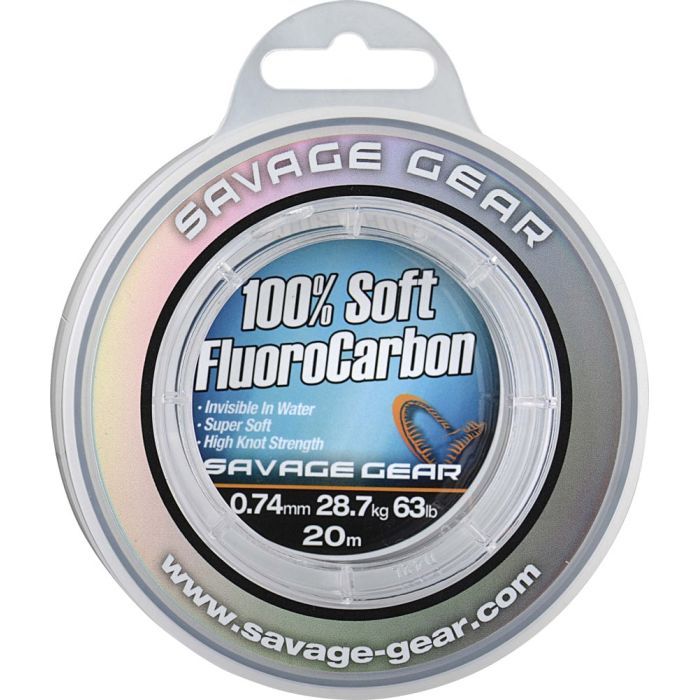 Флюорокарбон Savage Gear Soft Fluorocarbon 15m 0.81mm 33.0kg Clear (1854.22.37)