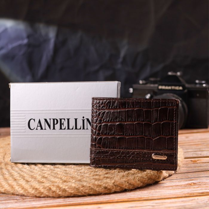 Кошелек Canpellini Зажим из натуральной кожи Черный (21520) изображение 10