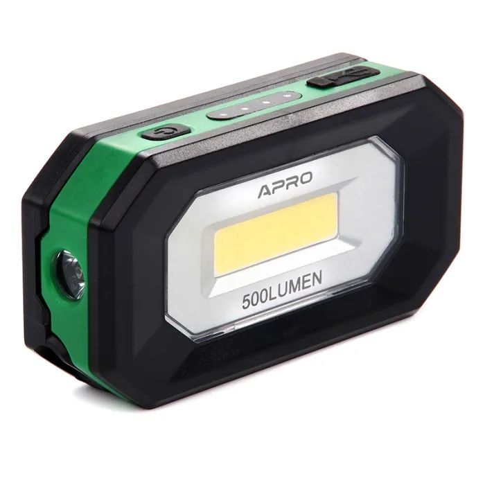 Ліхтар APRO акумуляторний 5 Вт 500 Лм (Li-ion 2000 мАг) (900518)