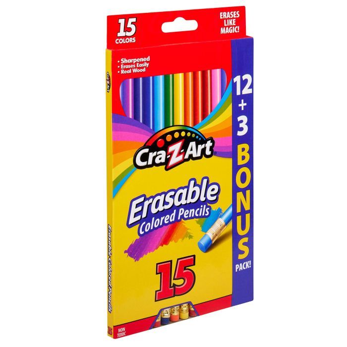 Карандаши цветные Cra-Z-Art з гумкою, 15 кольорів (10459CRA) изображение 6