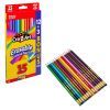 Карандаши цветные Cra-Z-Art з гумкою, 15 кольорів (10459CRA)