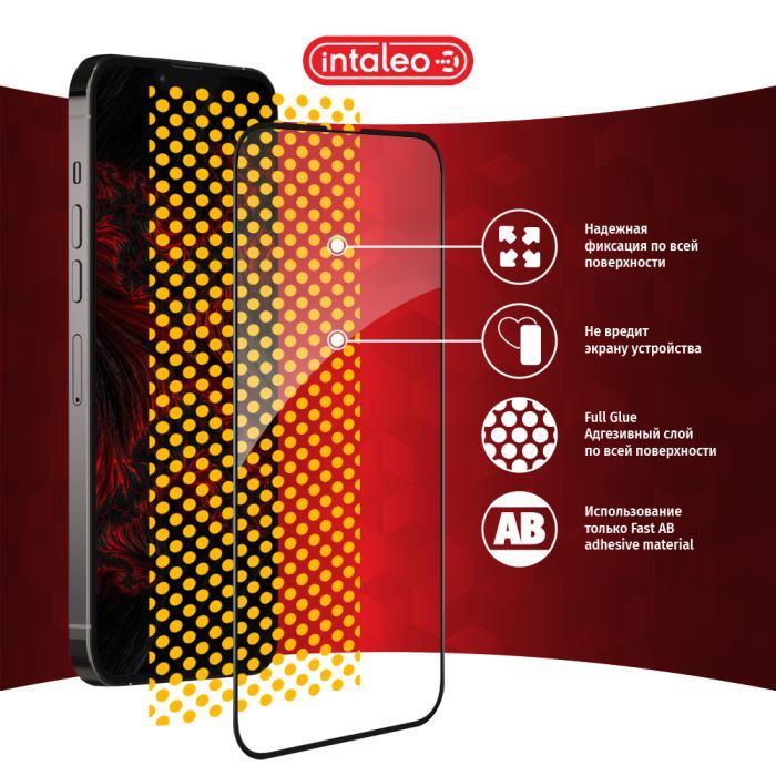 Скло захисне Intaleo Full Glue ESD Apple iPhone 13 Pro Max Black (1283126523953) зображення 6