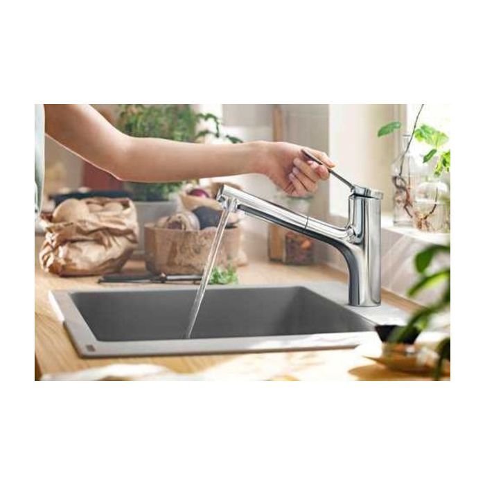 Мойка кухонная Hansgrohe S520-F345 + зміш. Zesis M33 (43356800) изображение 6