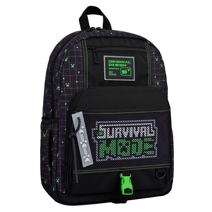 Рюкзак школьный Yes Minecraft Survival T-115 (550001)