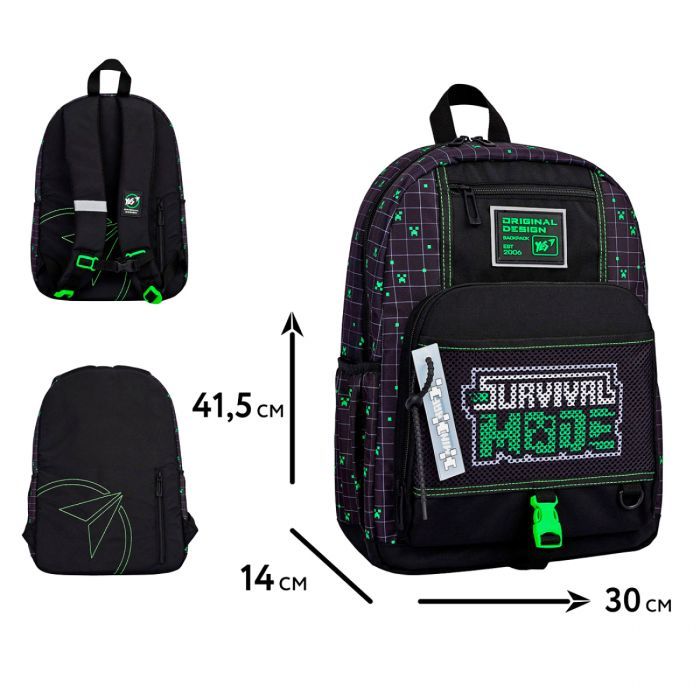 Рюкзак школьный Yes Minecraft Survival T-115 (550001) изображение 2