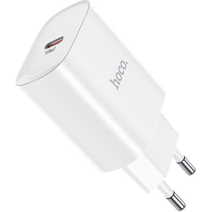 Зарядний пристрій HOCO N14 Smart Charging USB-C PD20W White (6931474745026)