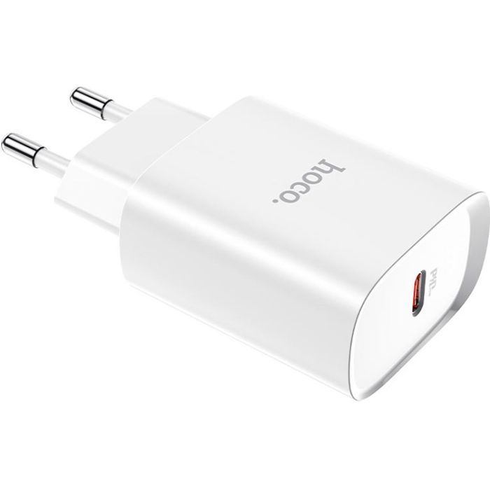 Зарядний пристрій HOCO N14 Smart Charging USB-C PD20W White (6931474745026) зображення 2