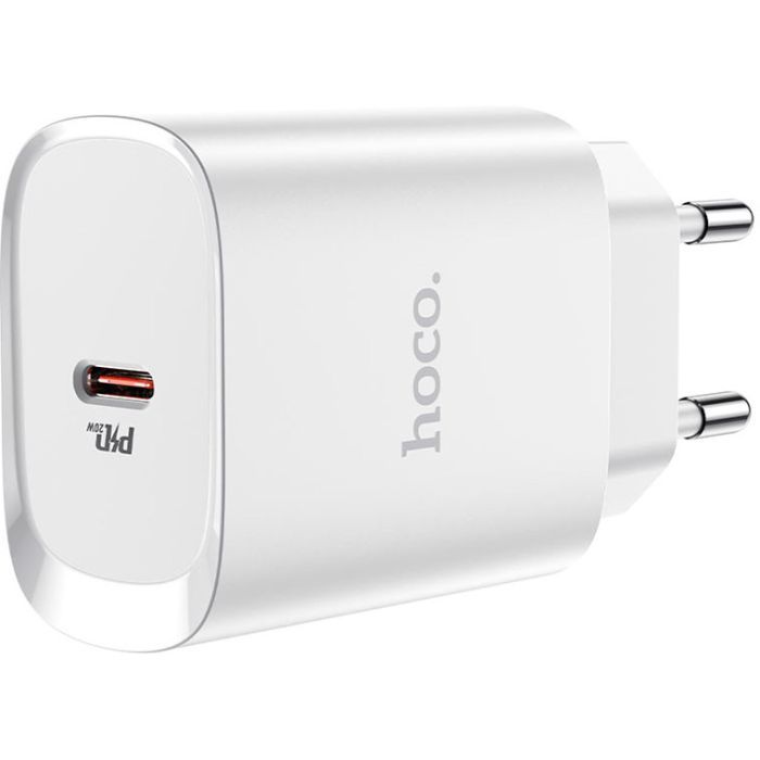 Зарядний пристрій HOCO N14 Smart Charging USB-C PD20W White (6931474745026) зображення 3
