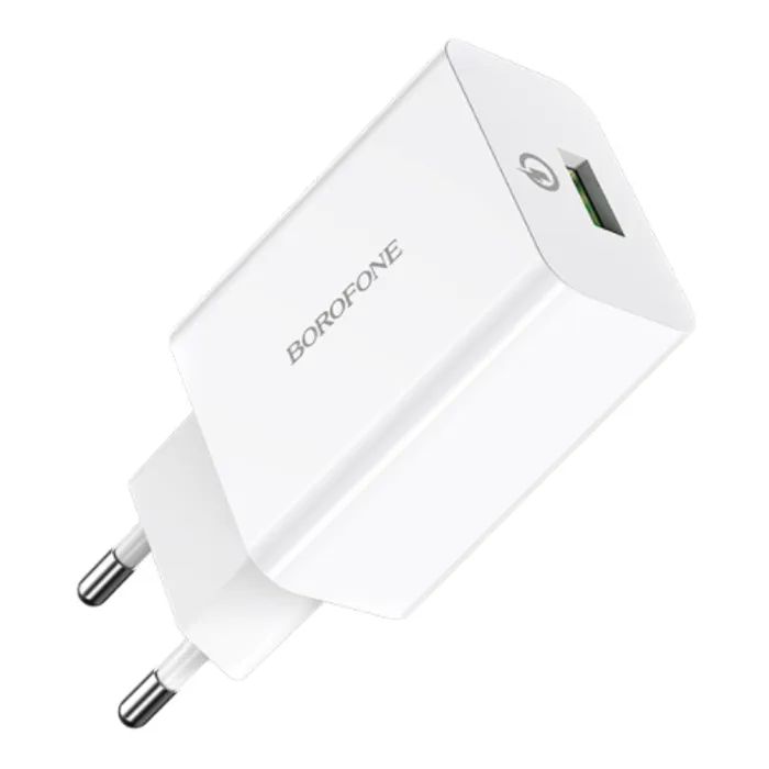 Зарядное устройство BOROFONE BA21A Long Journey USB QC3.0 18W White (6931474702067)