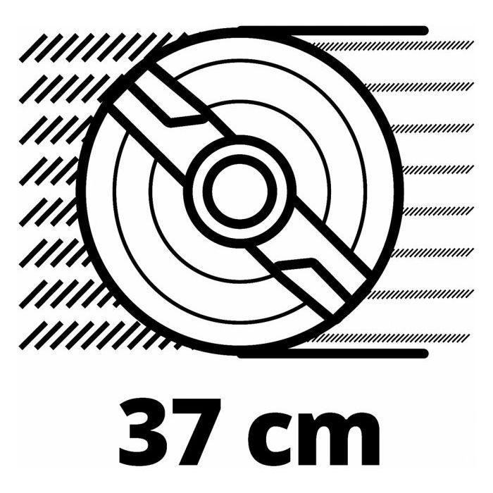 Газонокосарка Einhell PXC GE-CM 36/37 Li 36V(18+18), 37см, 45л, 25-75мм (без АКБ та ЗП) (3413172) зображення 8