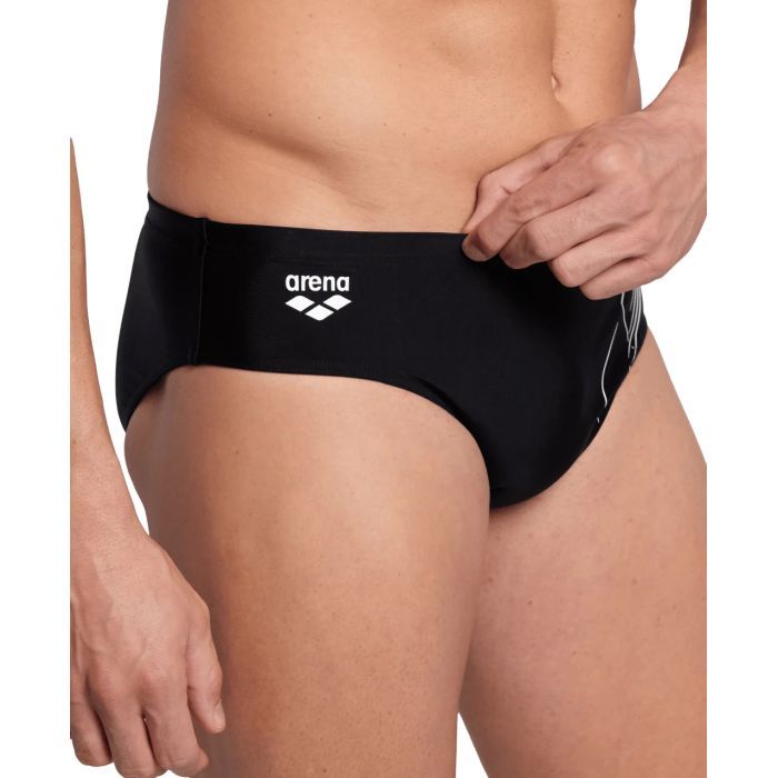 Плавки Arena Dive Swim Brief 007213-500 чорний, білий 80 (3468337172536) зображення 3