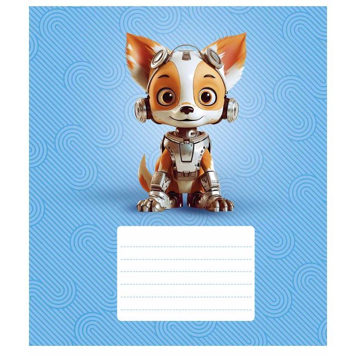 Тетрадь Школярик Robot animals 12 листов линия (012-3331L)