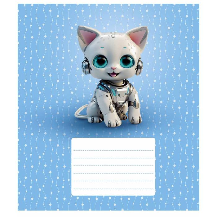 Тетрадь Школярик Robot animals 12 листов линия (012-3331L) изображение 3