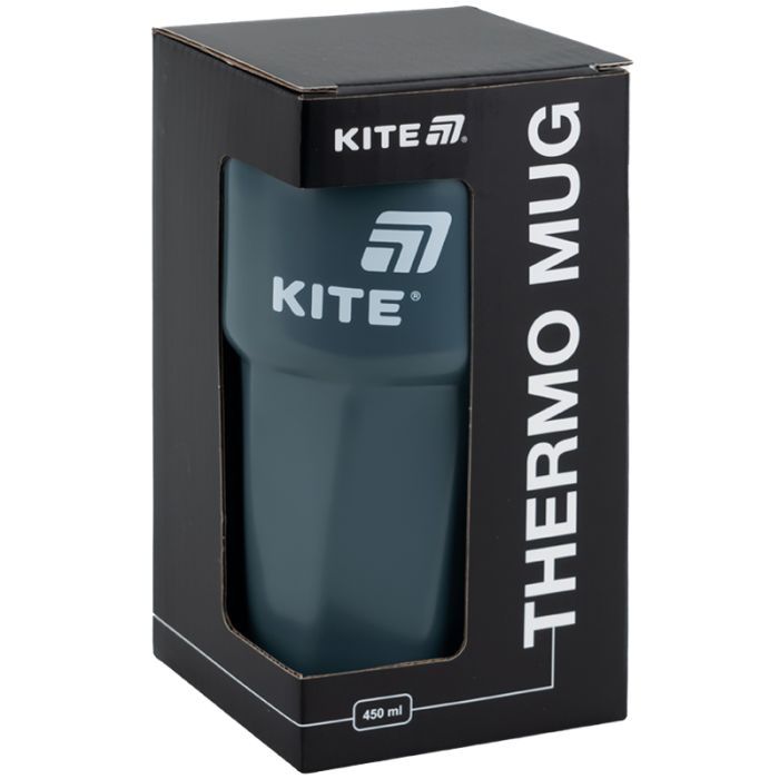 Термокружка Kite 450 мл сіра (K25-1220-1) изображение 5
